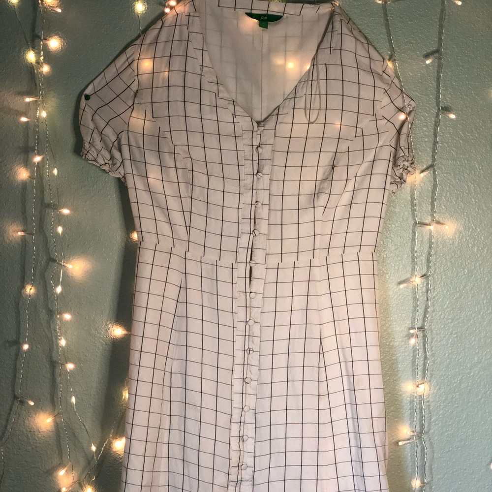 DIP XL BLACK AND WHITE DRESS